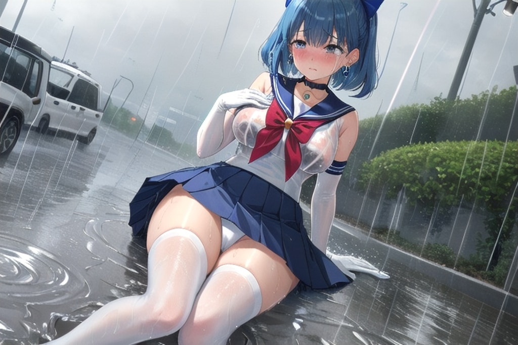 雨✕セーラー戦士風
