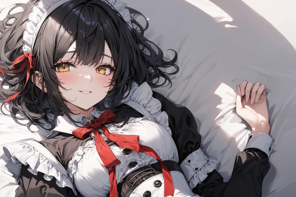 Maid in the bed