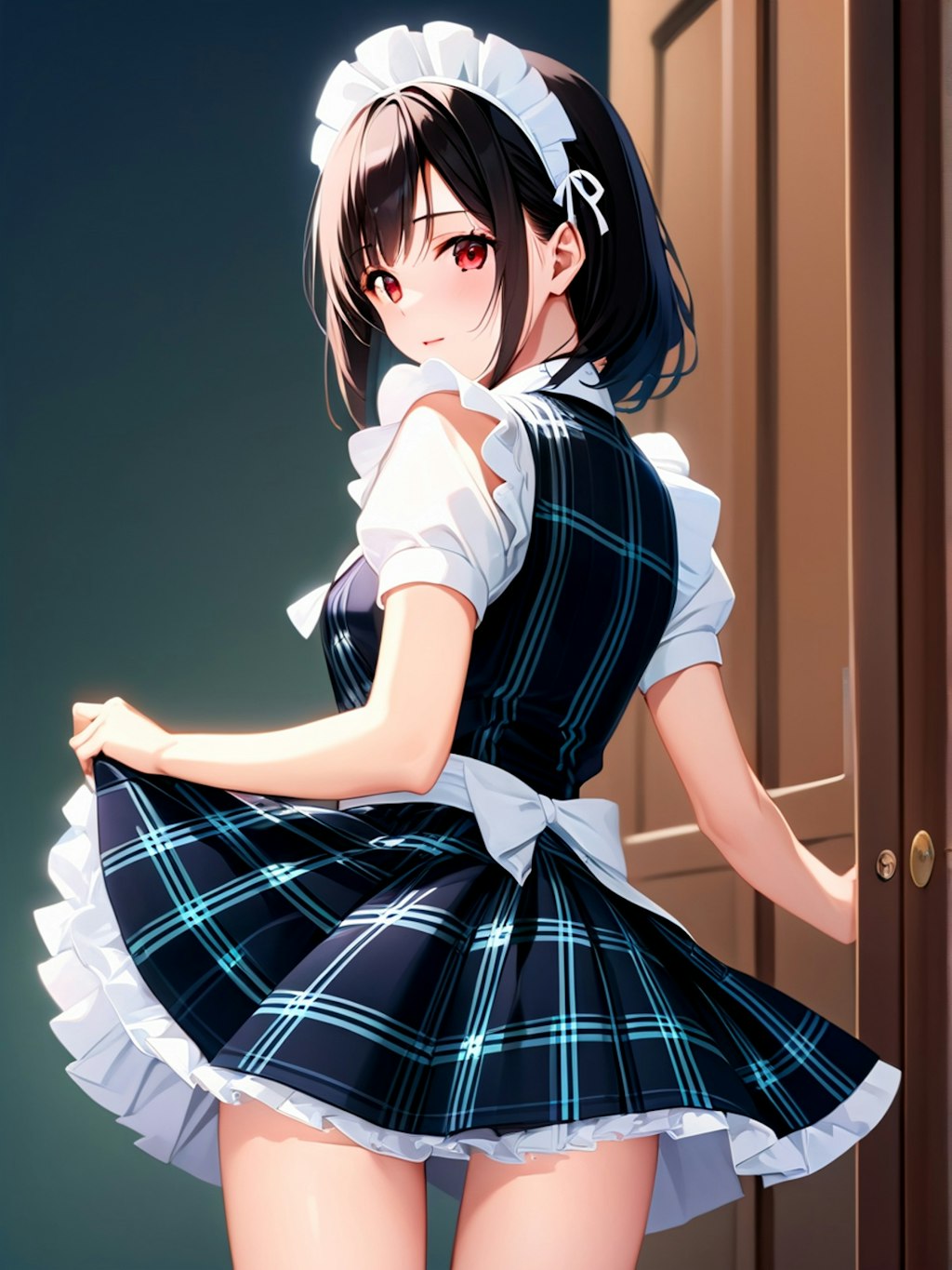 メイドさんの後ろ姿