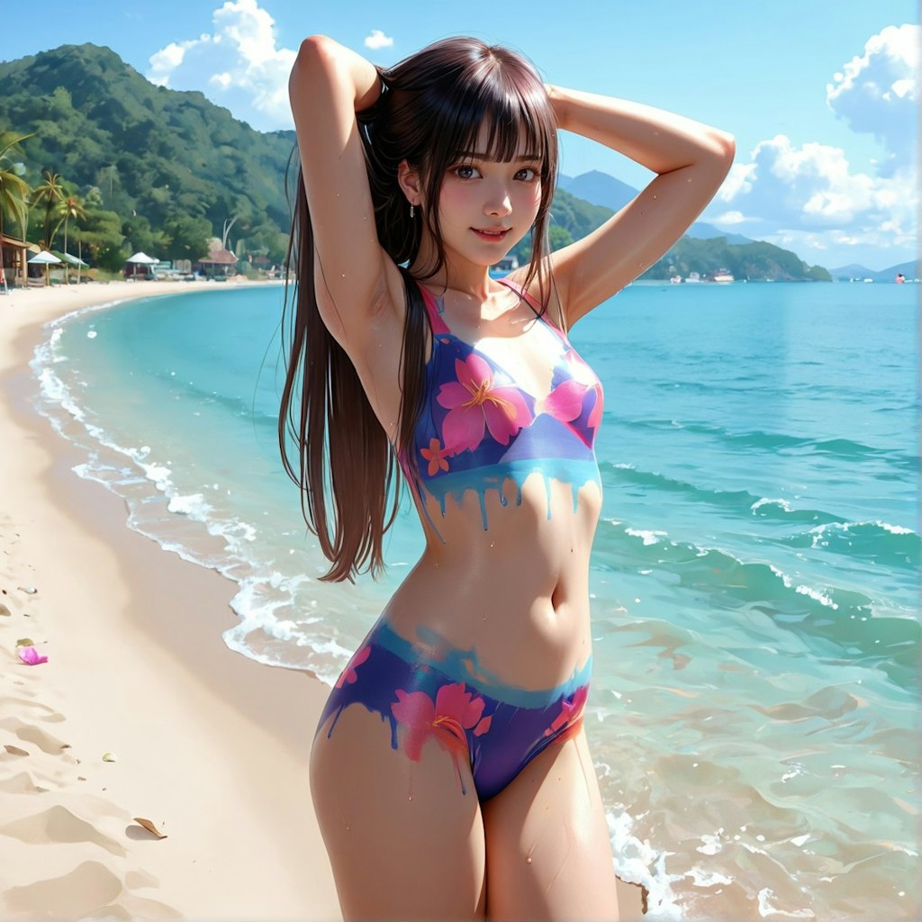 今日の水着？