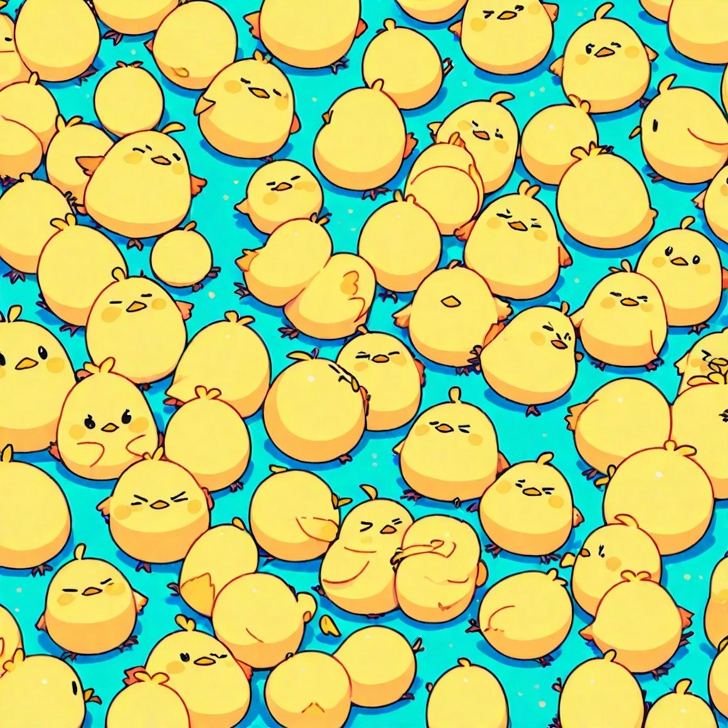 ヒヨコがいっぱい
