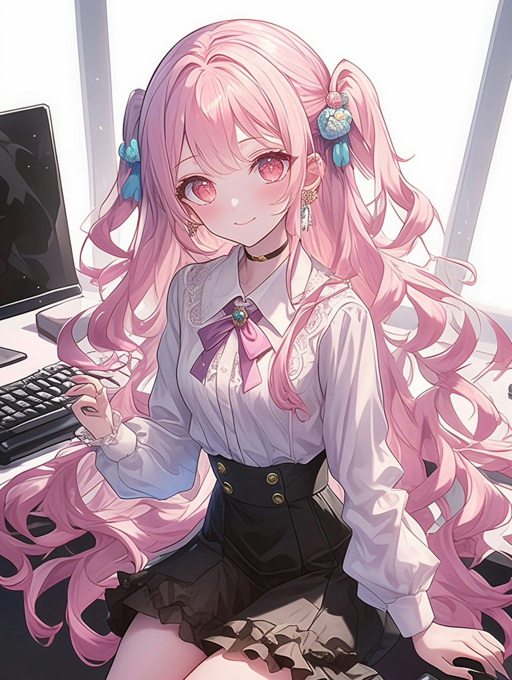 PCと女の子 computer and girl pt2