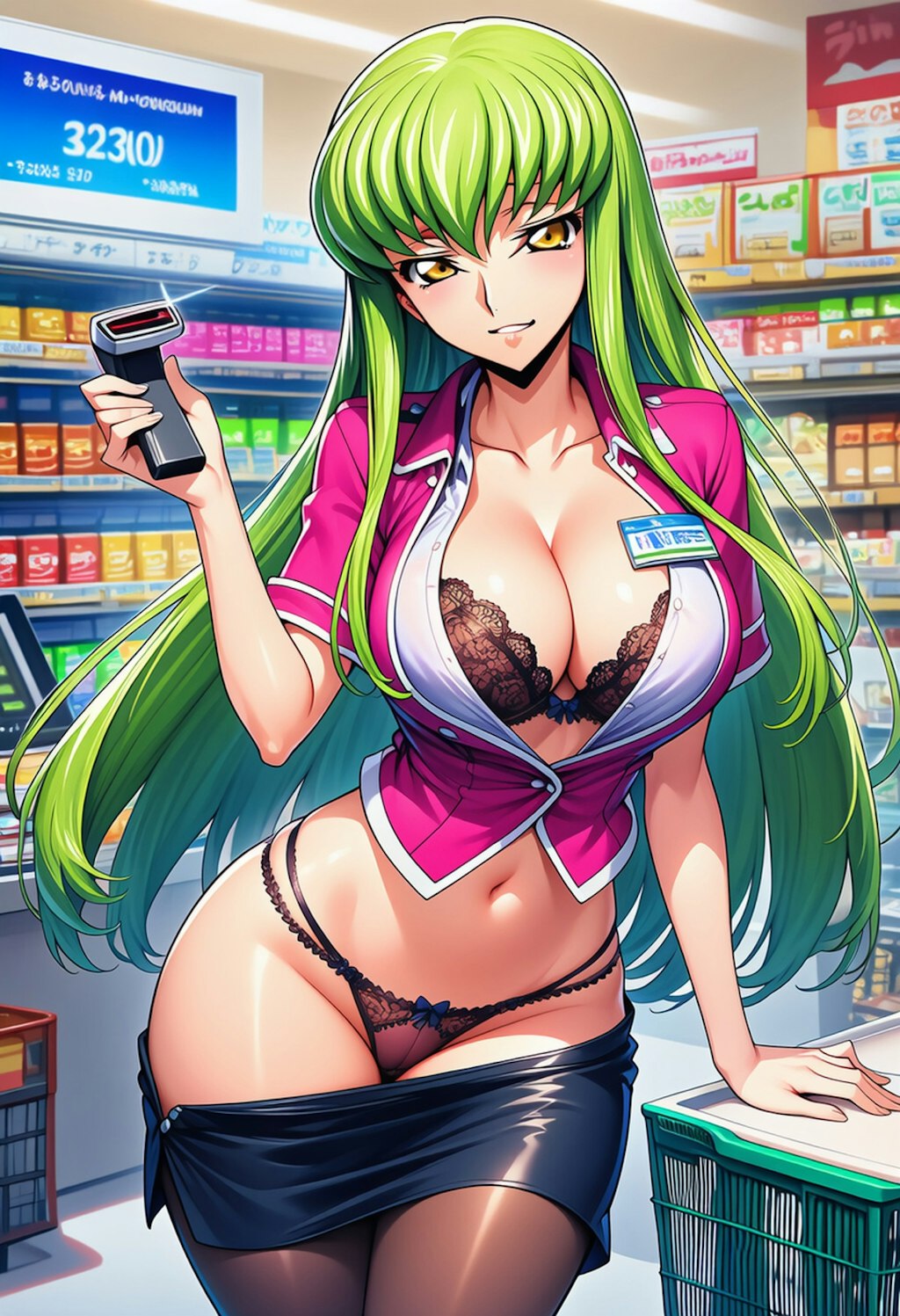 スーパーのレジ係
