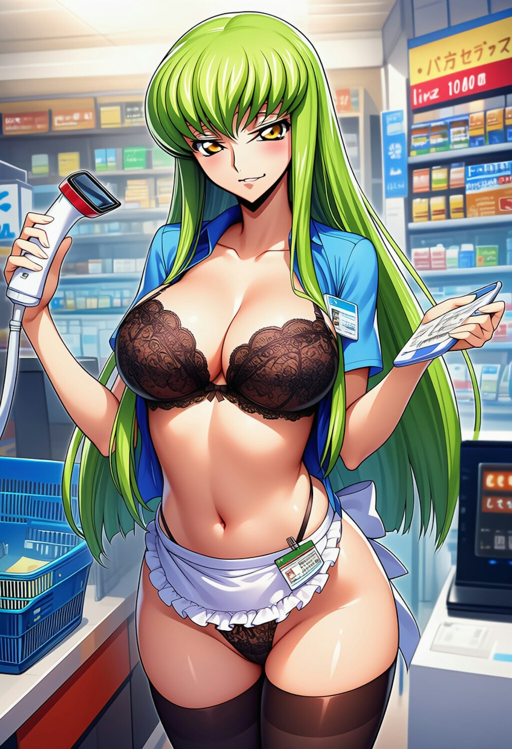 スーパーのレジ係