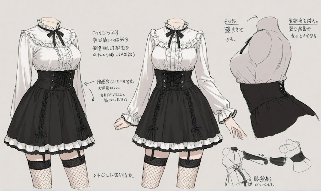 設定画、表情集風