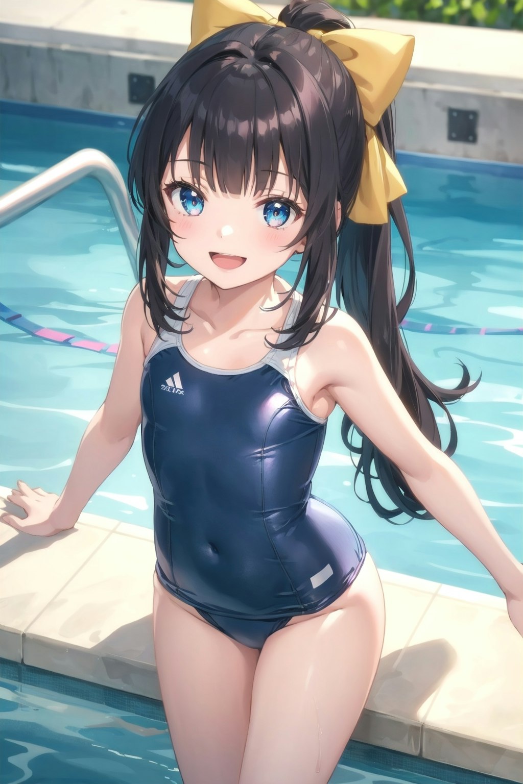 スクール水着の少女