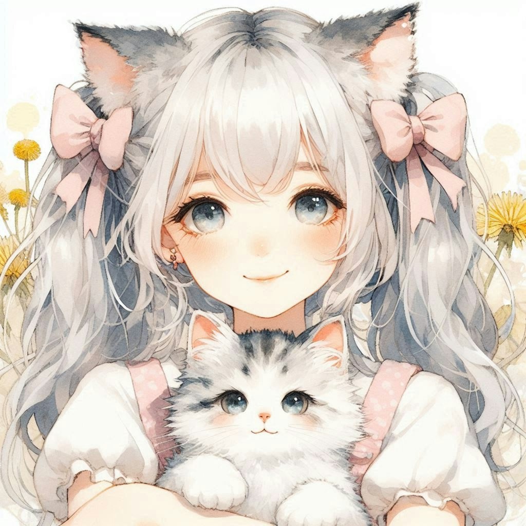 猫ちゃんと女の子