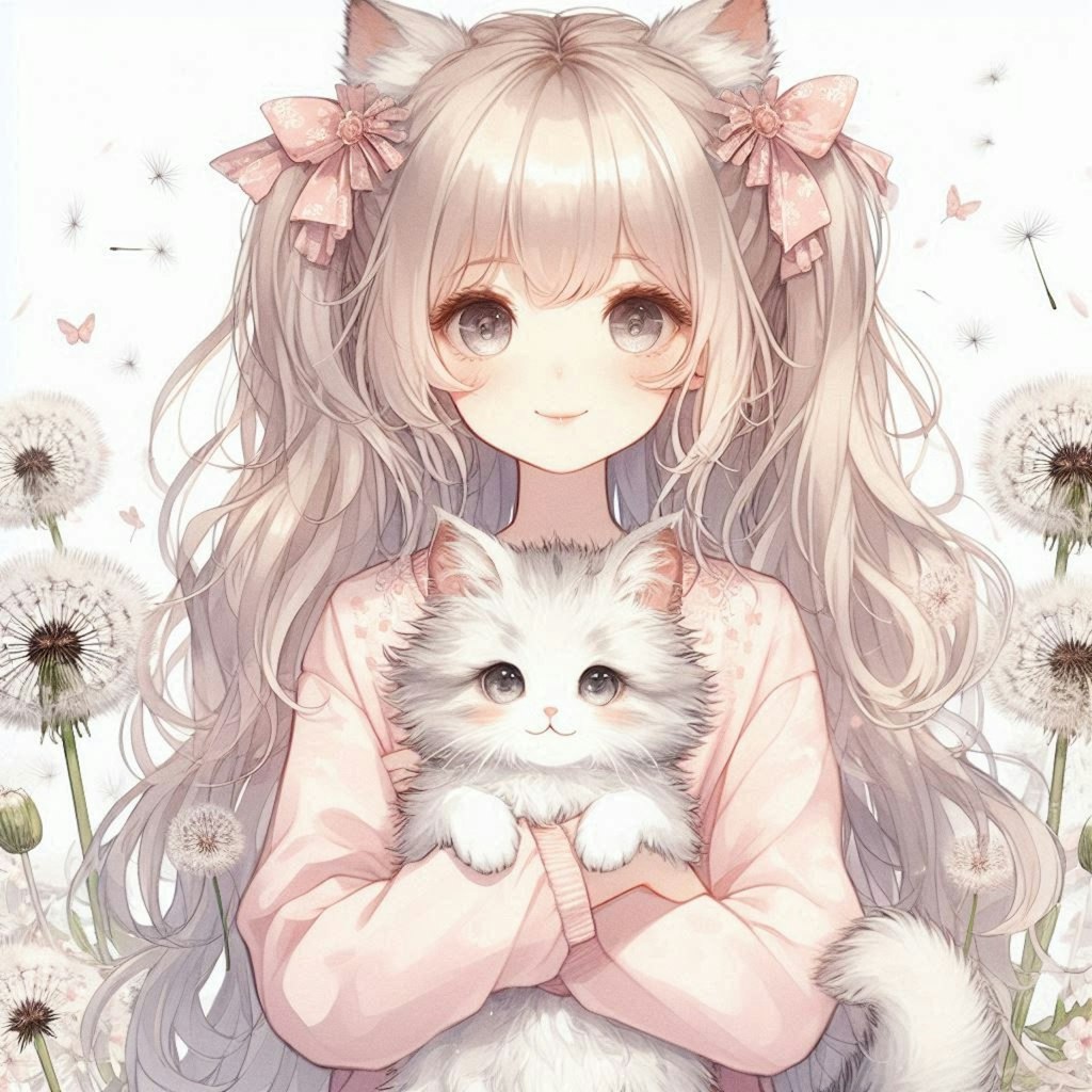 猫ちゃんと女の子