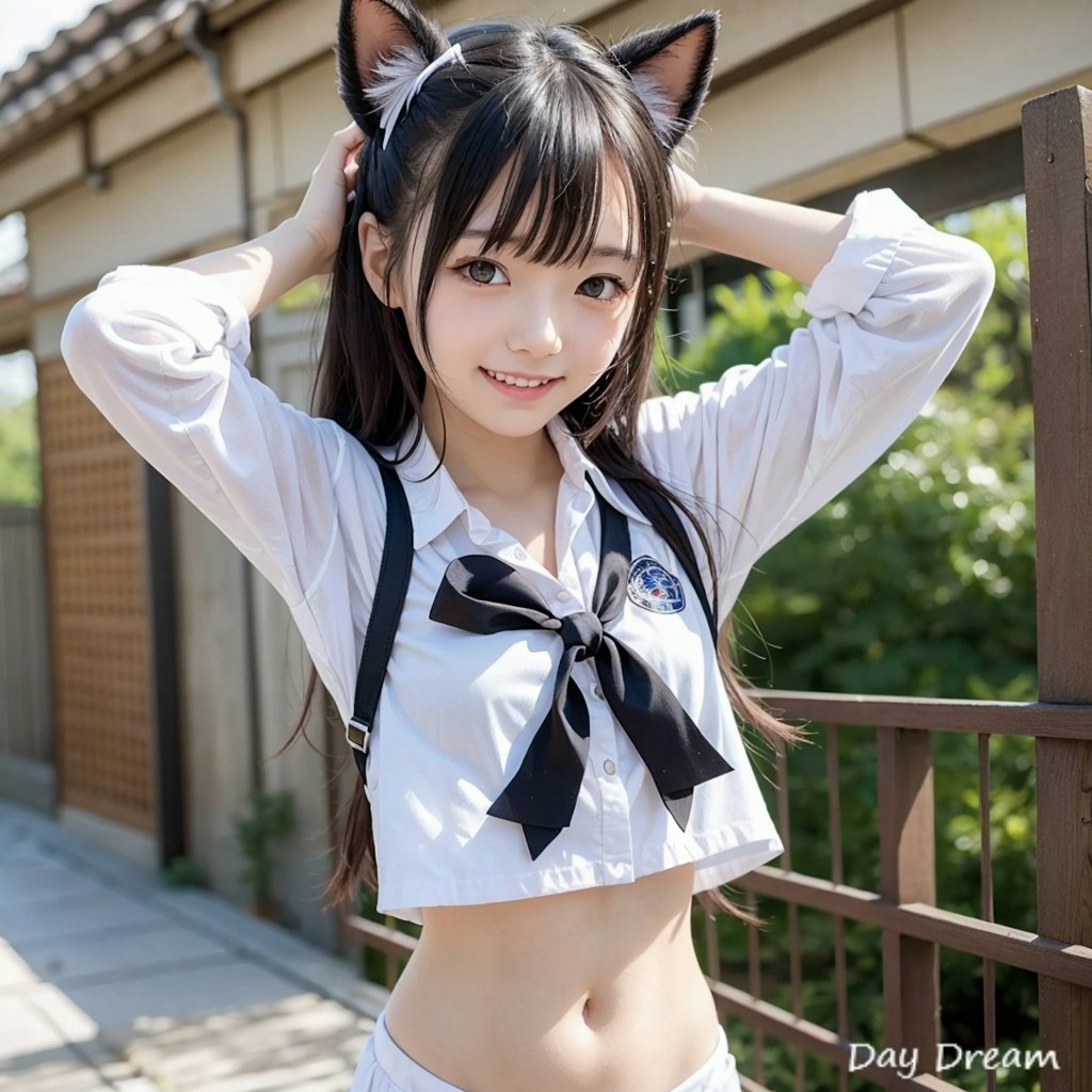 猫耳スクールガール