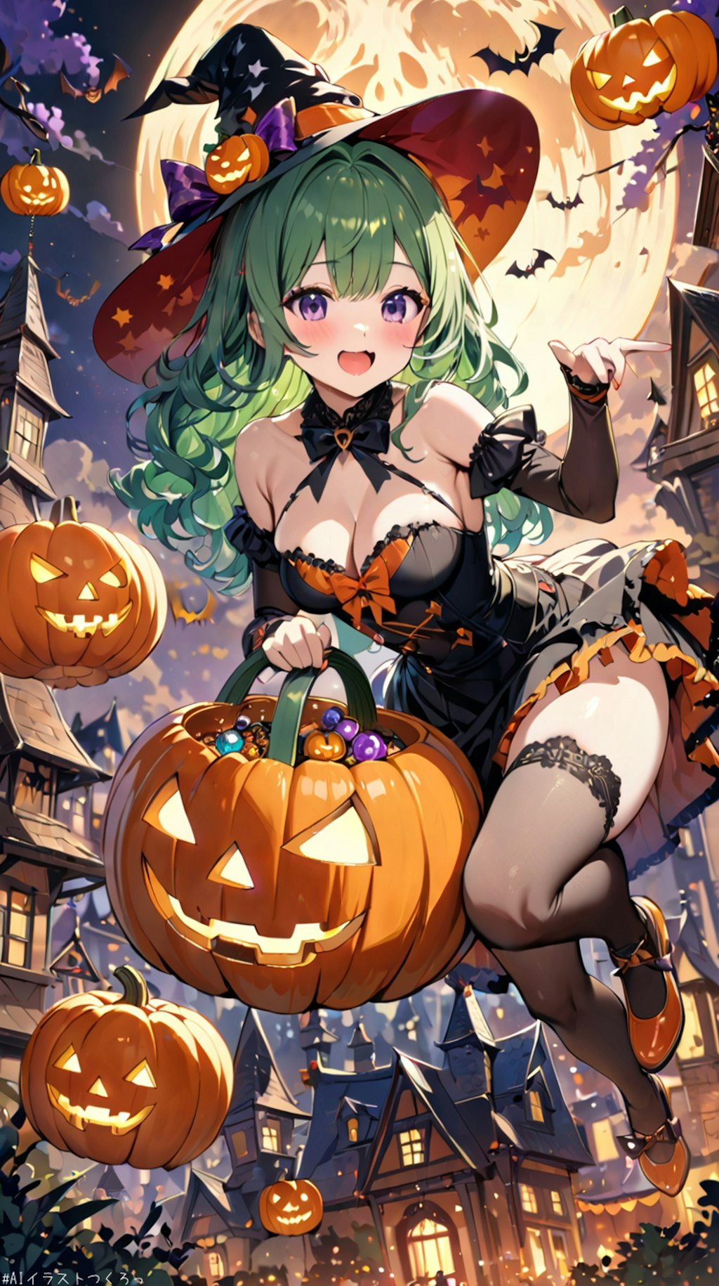 魔女っ娘4姉妹のお仕事🎃