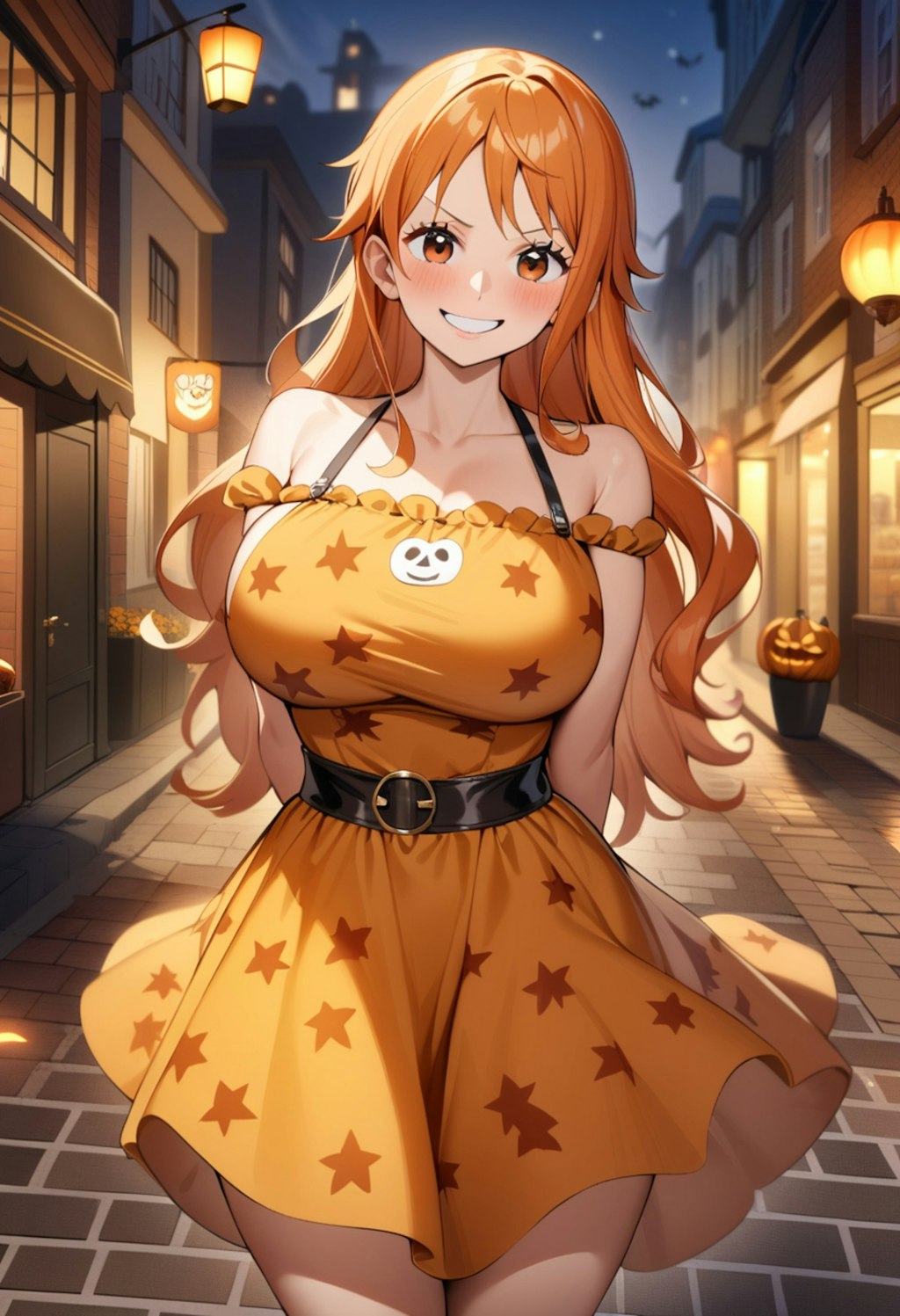 ナミ🏴‍☠️😍のジャックオーランタンドレス🎃👗