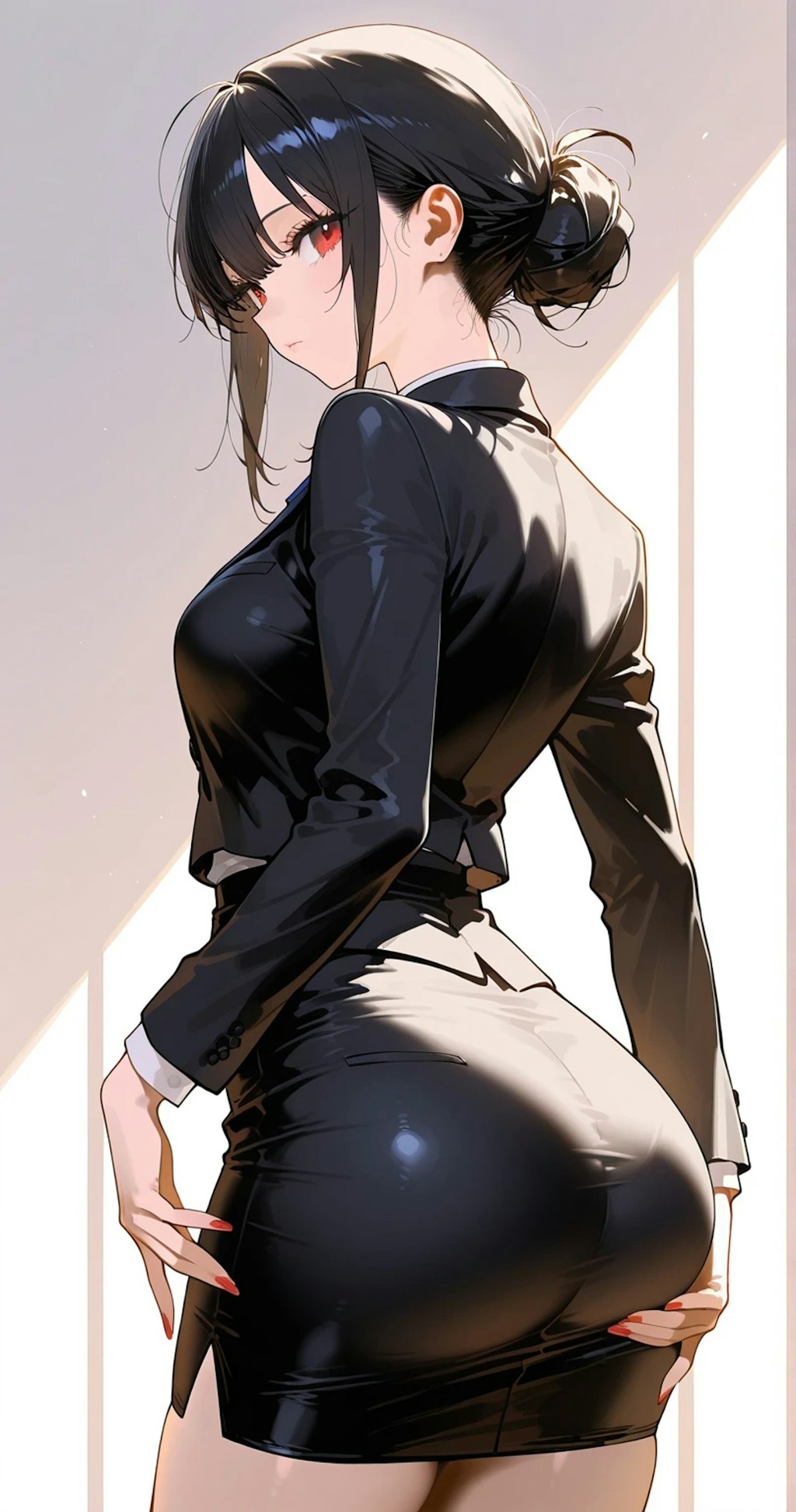 スーツの後ろ姿
