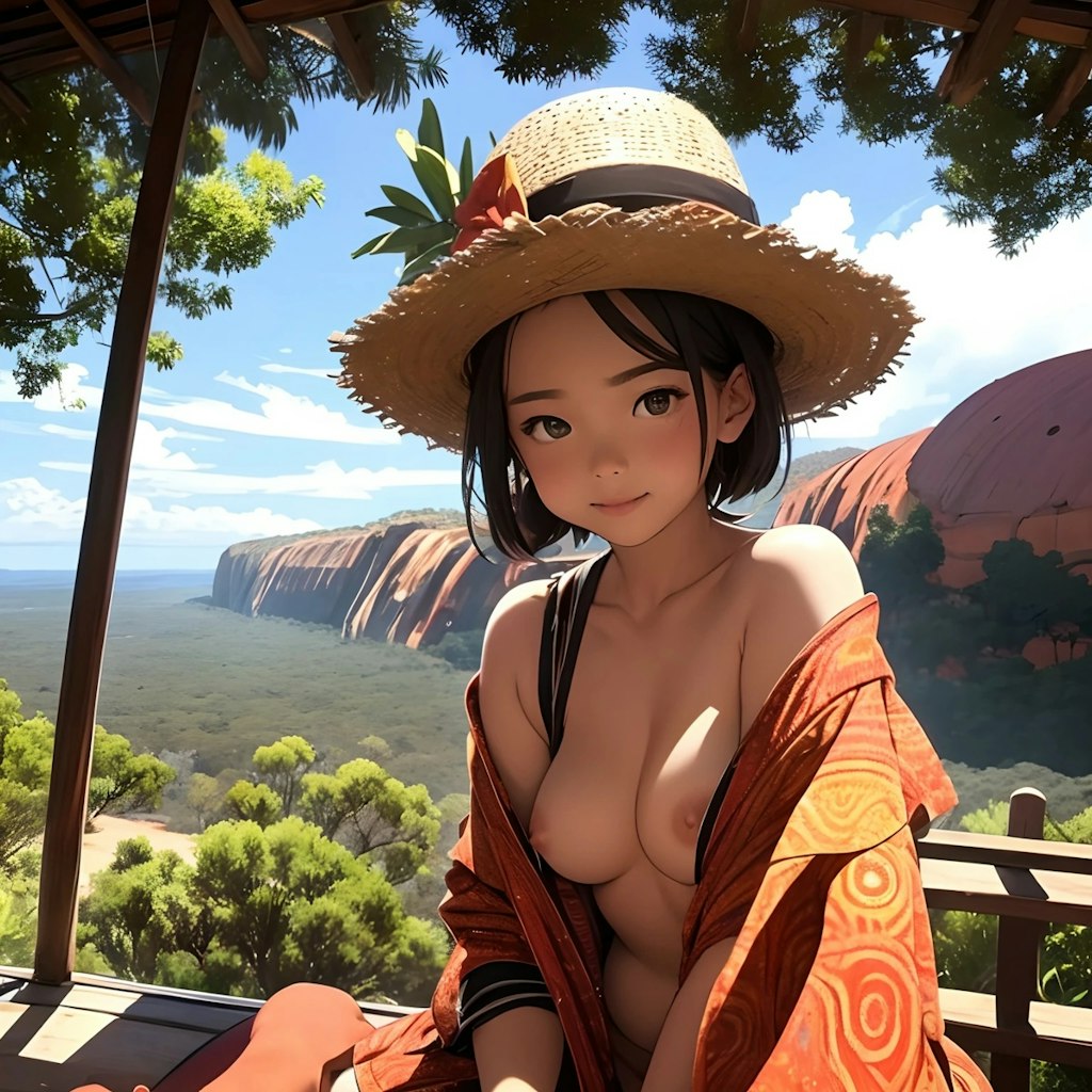 現地の少女