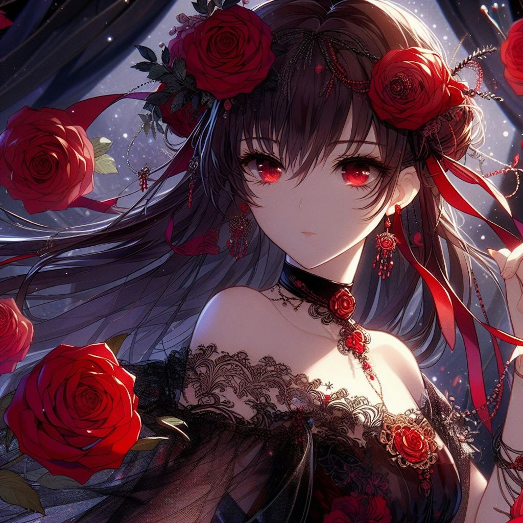 Crimson Rose Lady.