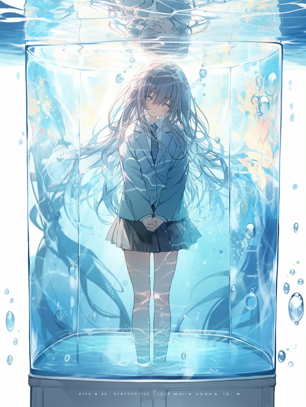 水中少女展示