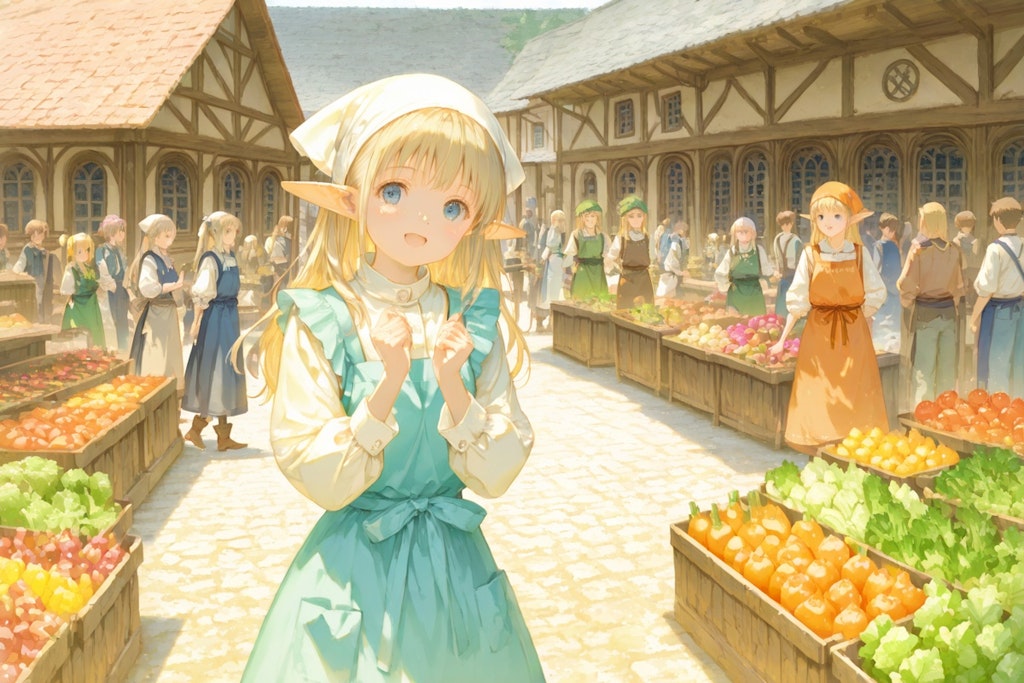 エルフの看板娘