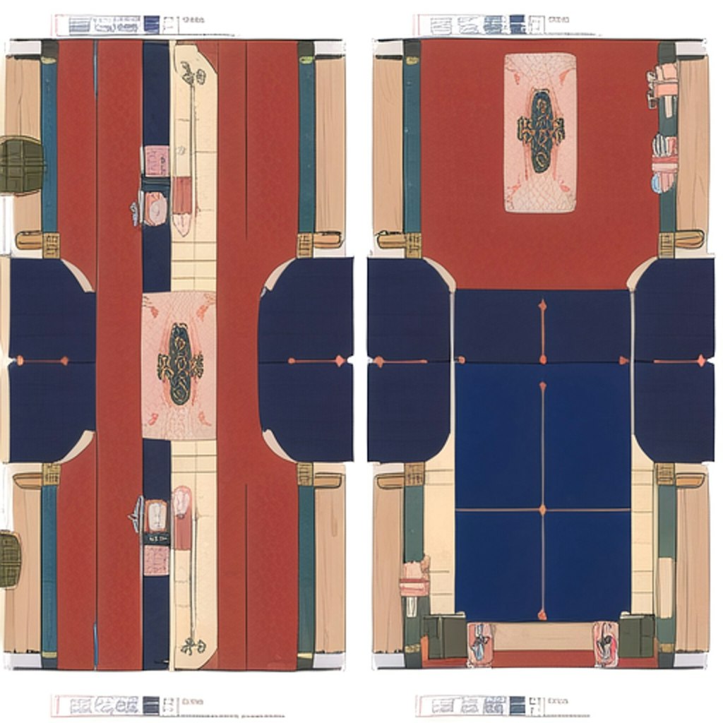 投稿企画「設定画」平安風建物見取り図