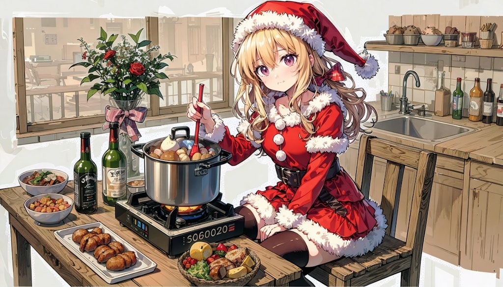 クリスマスのおもてなし (お料理がんばる⑨)