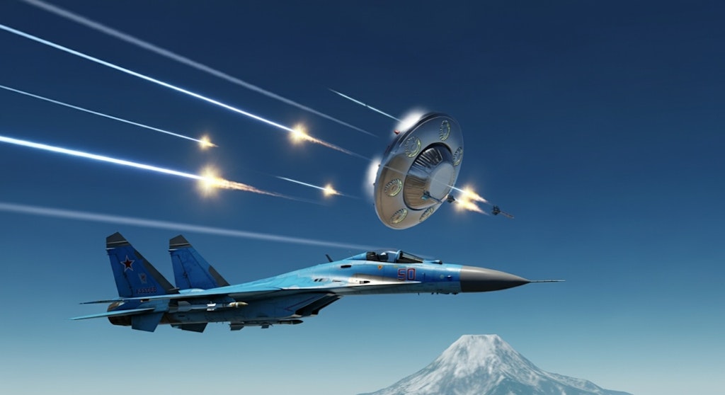 Su-47とUFO撃墜作戦【天駆ける翼たち】