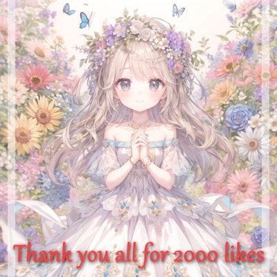 2000いいね ありがとうございました！！