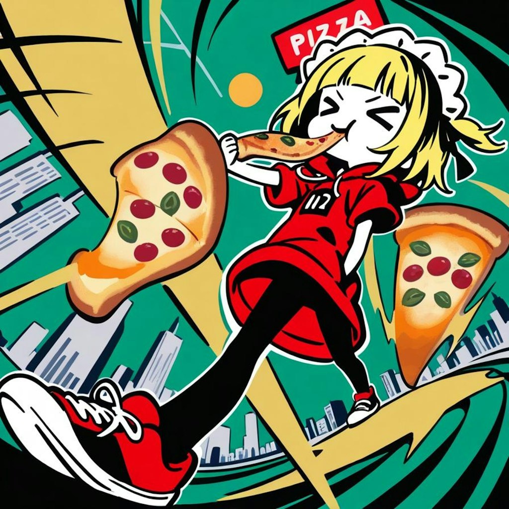 颯爽たるメイドちゃん🍕✨
