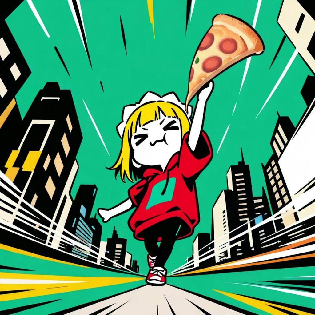 颯爽たるメイドちゃん🍕✨