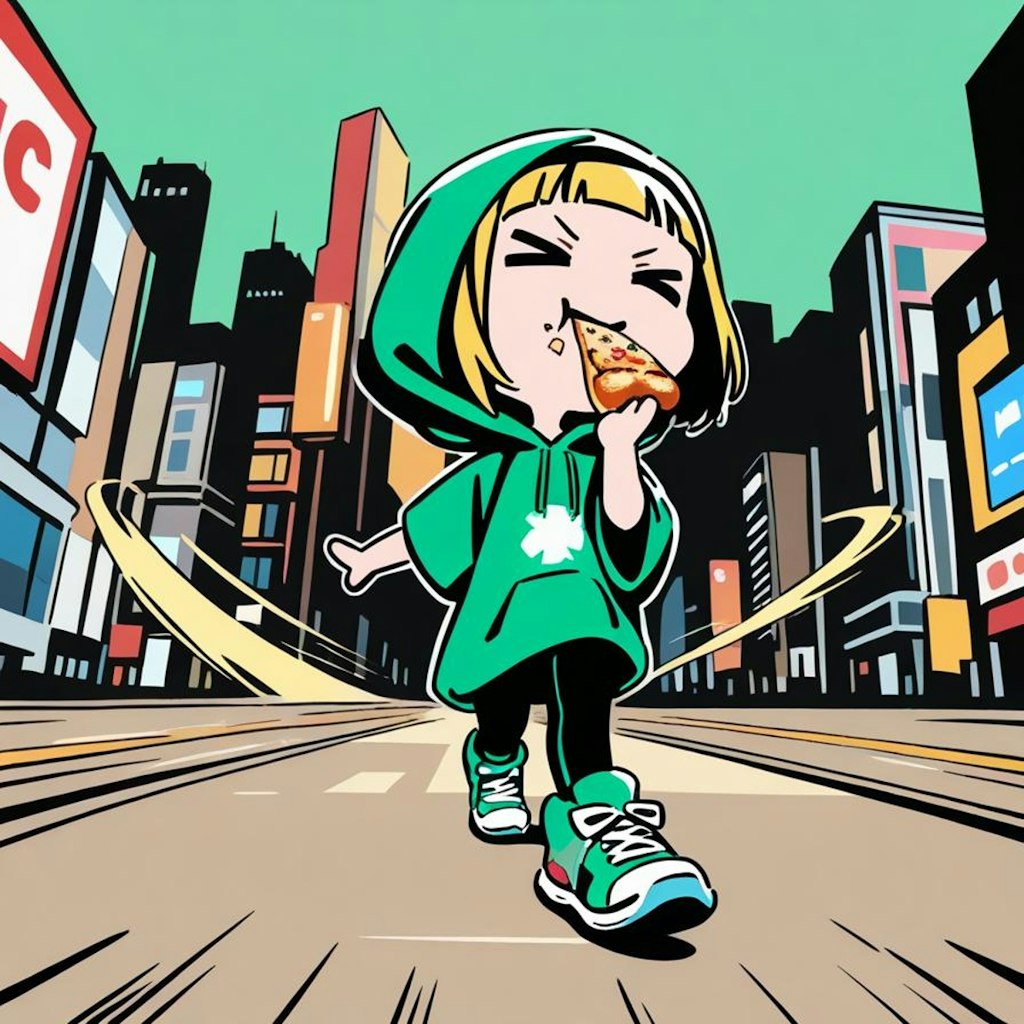 颯爽たるメイドちゃん🍕✨