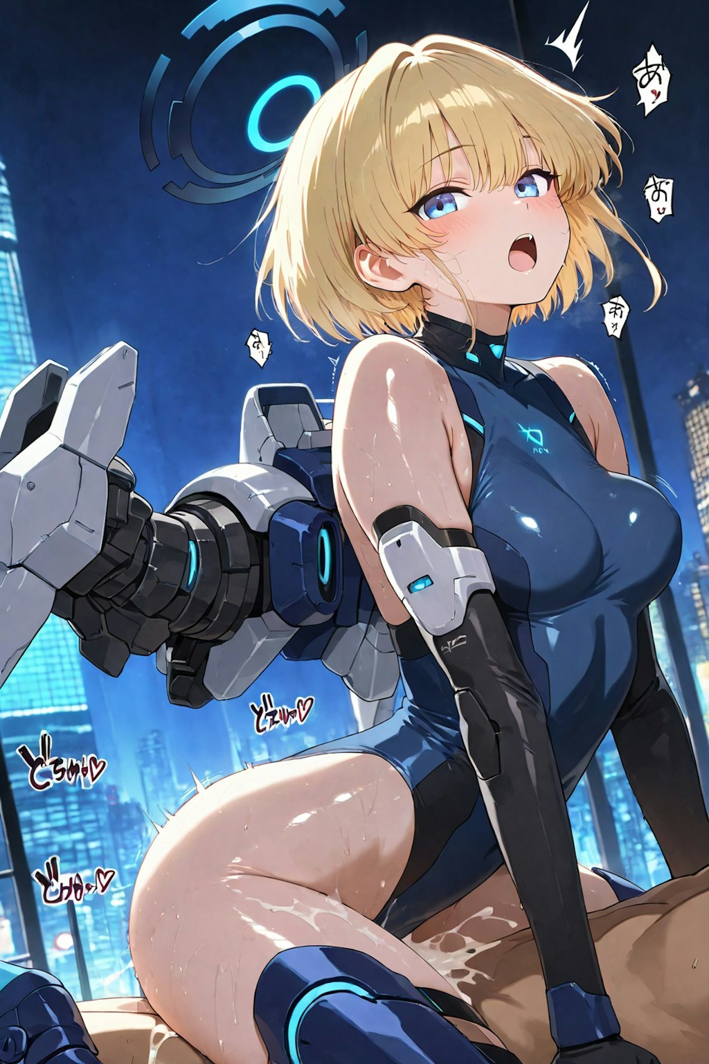 先生のエネルギー補給（騎乗位）が好評で、モブメカアーマー娘達にまでエネルギー補給を求められるようになりました💦