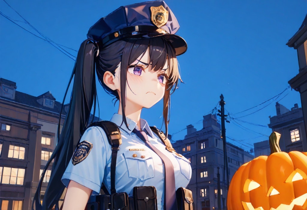 ハロウィンのお巡りさん