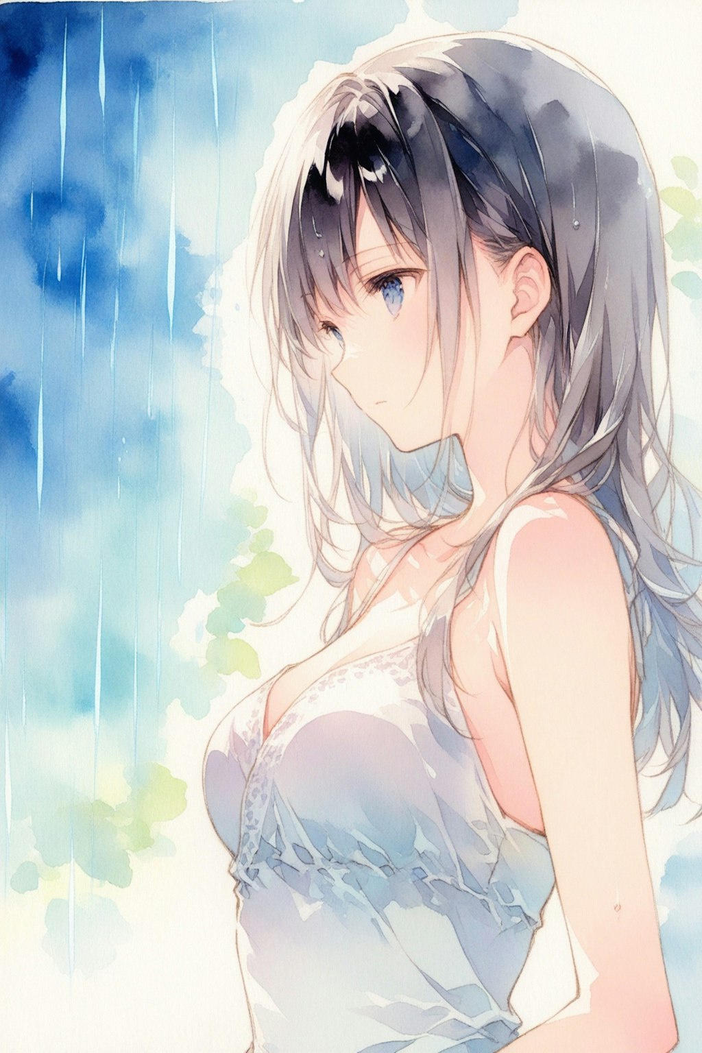 雨。