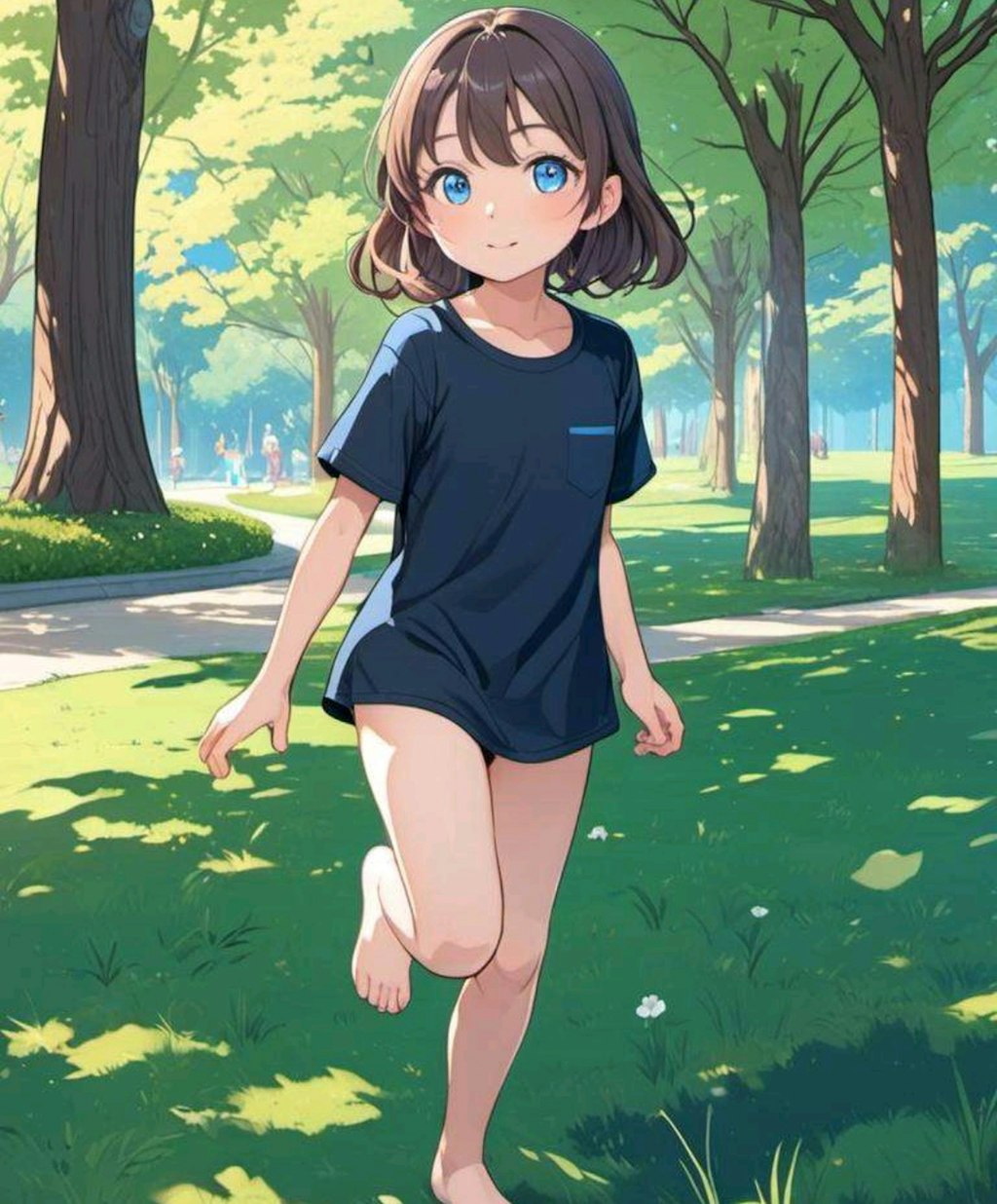 生足魅惑の小さな女の子