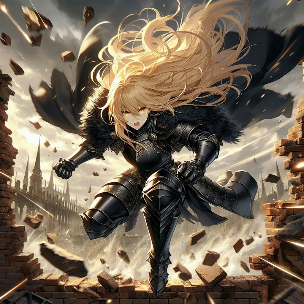 ブロンドの女騎士さん686