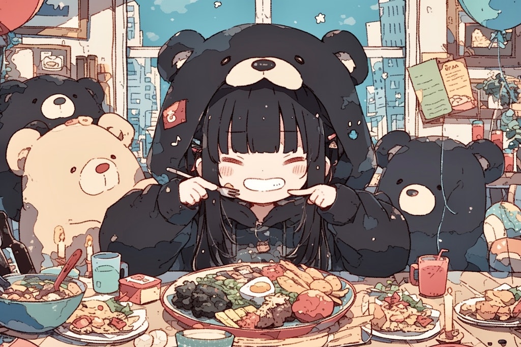 くま娘✖︎ランチ🐾