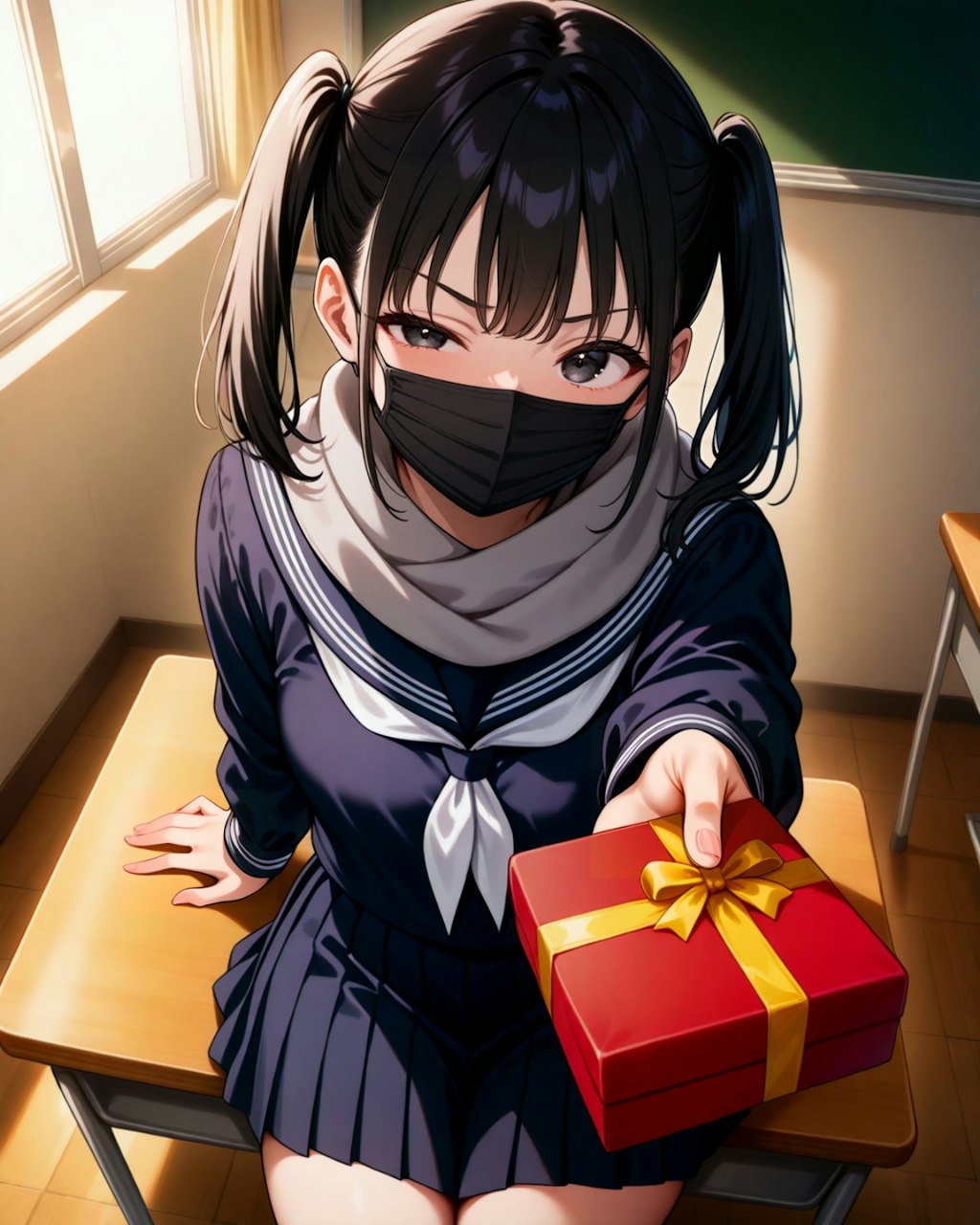 義理チョコあげる