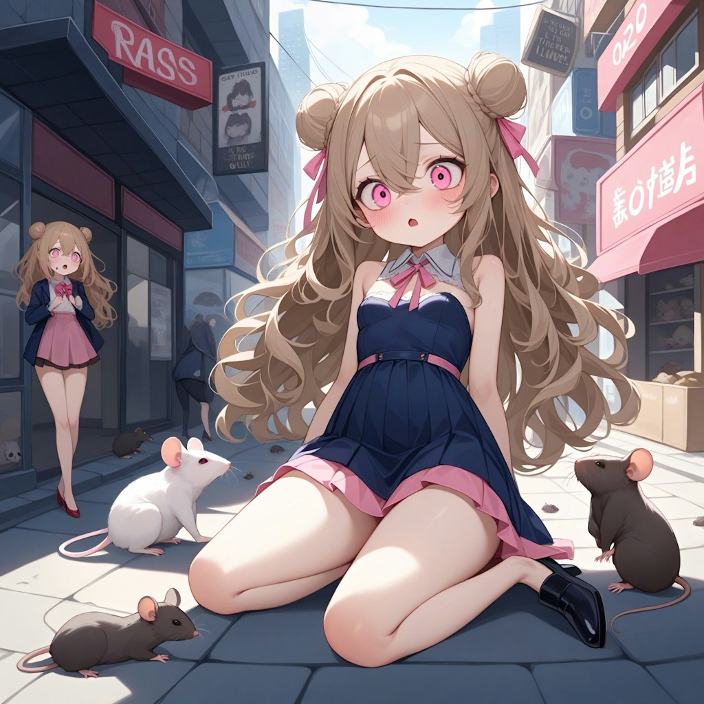 【🐀閲覧注意🐀】City Baby Attacked By Rats🐭