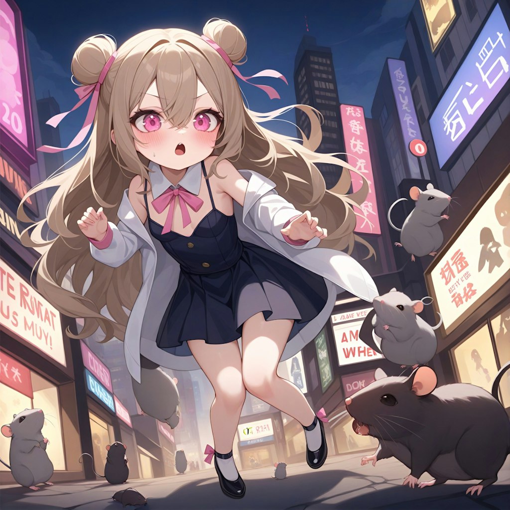 【🐀閲覧注意🐀】City Baby Attacked By Rats🐭