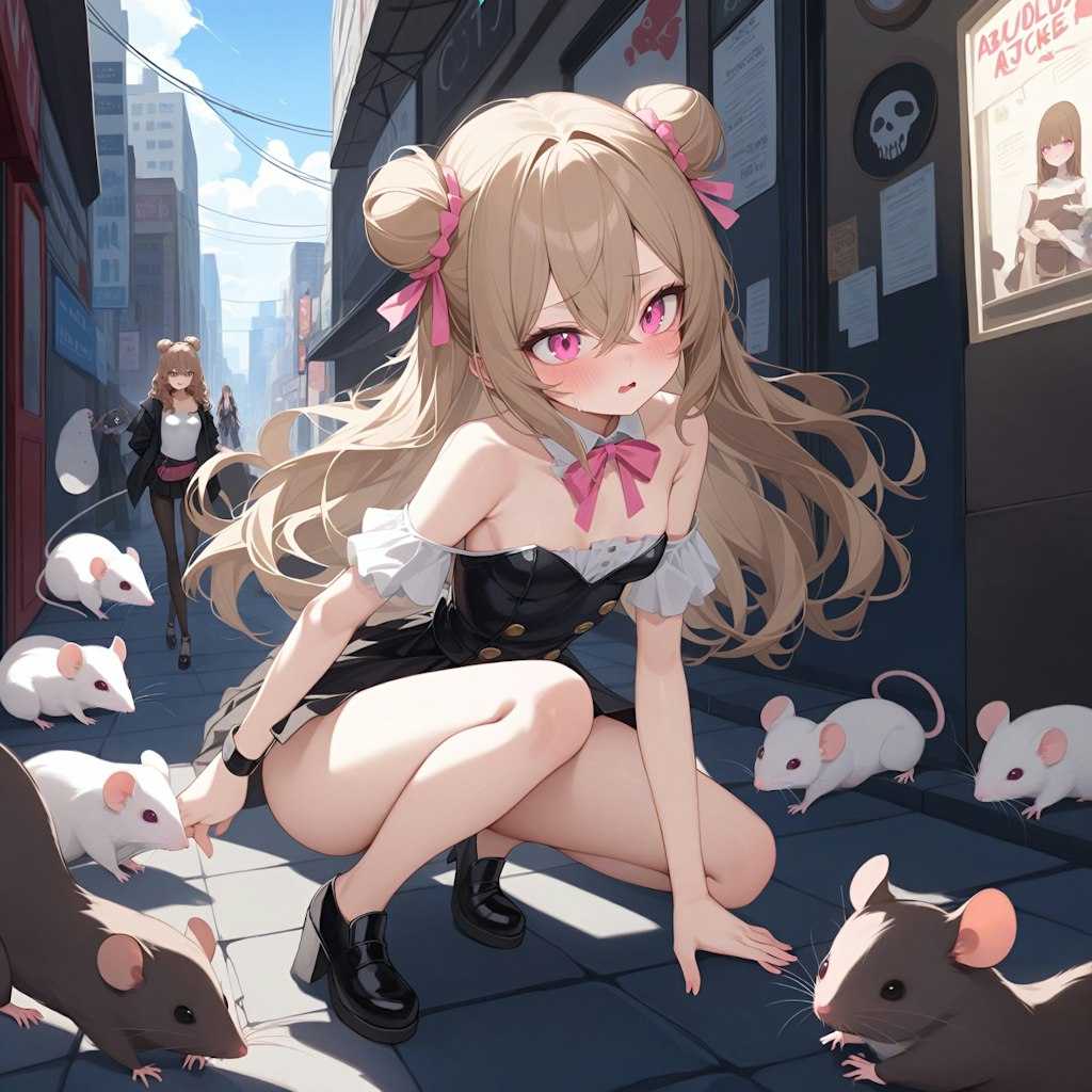 【🐀閲覧注意🐀】City Baby Attacked By Rats🐭