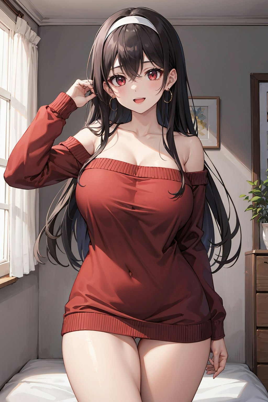 黒髪巨乳さん_02_私服