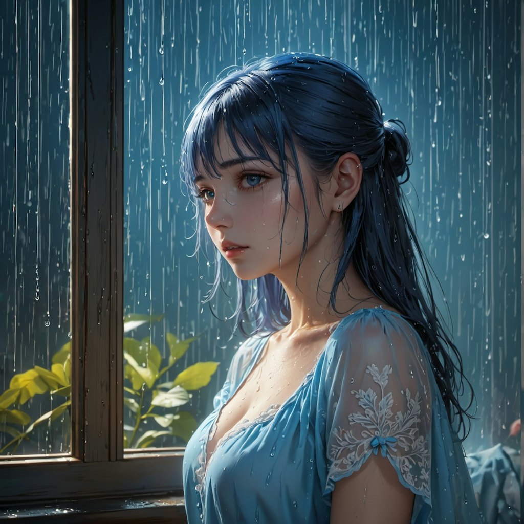 Blue rain in my soul