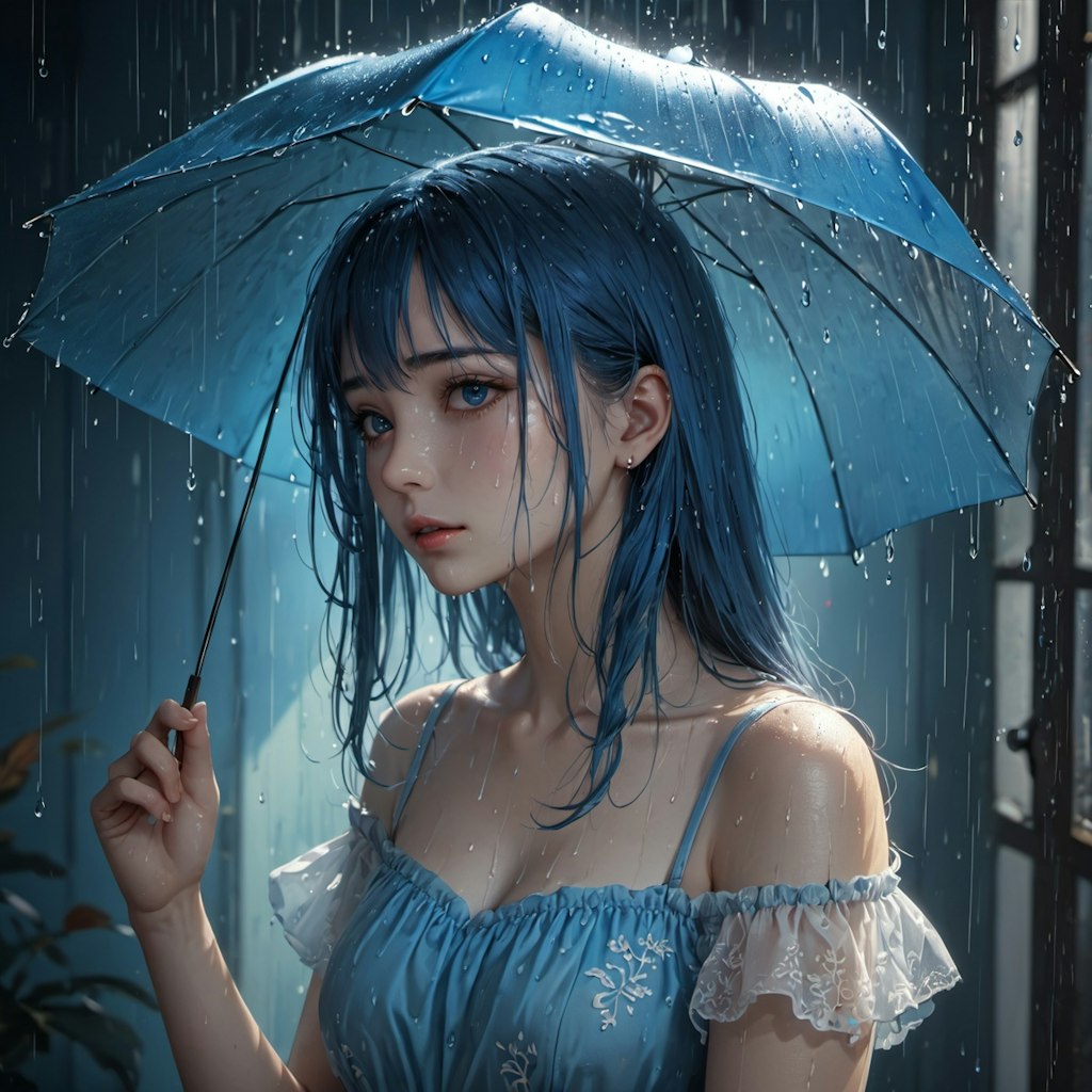 Blue rain in my soul