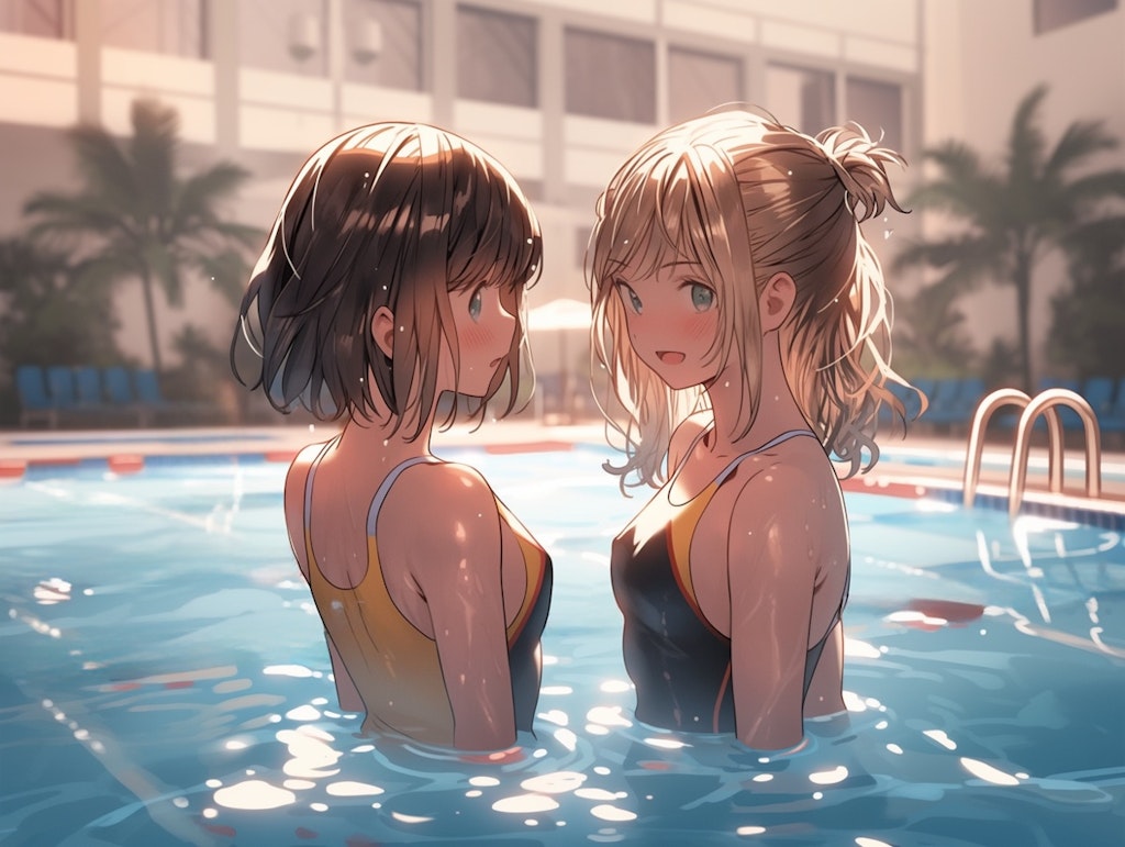 水着少女たち