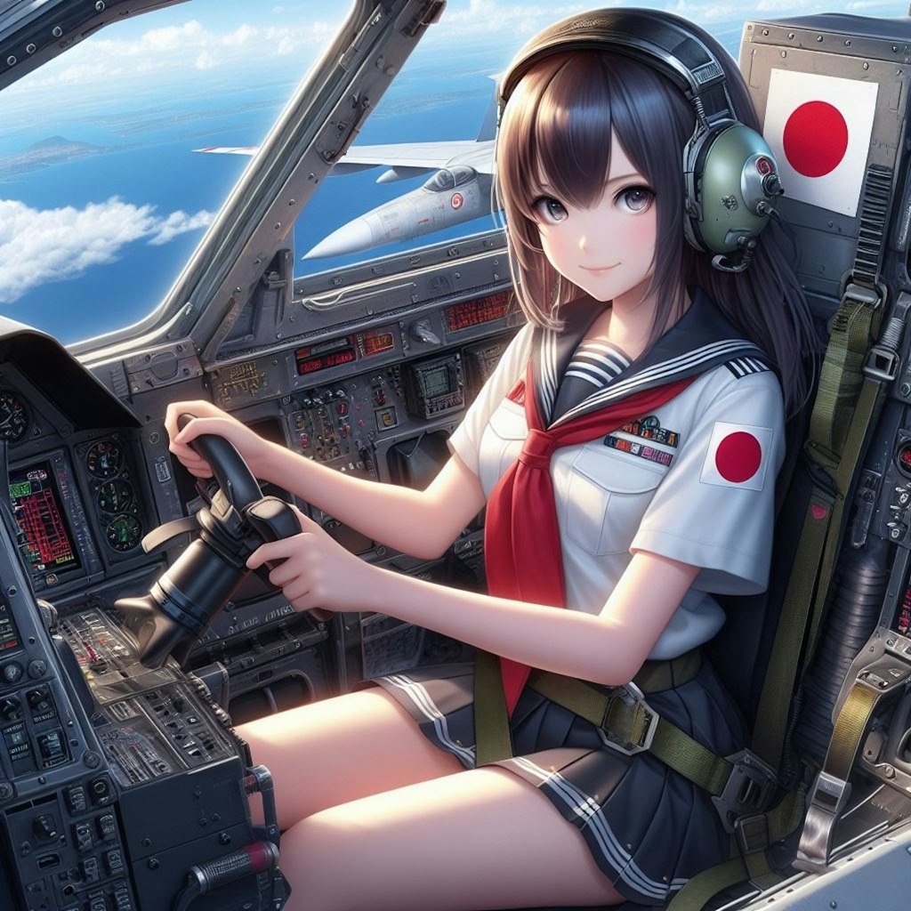 働く女子高生（戦闘機）