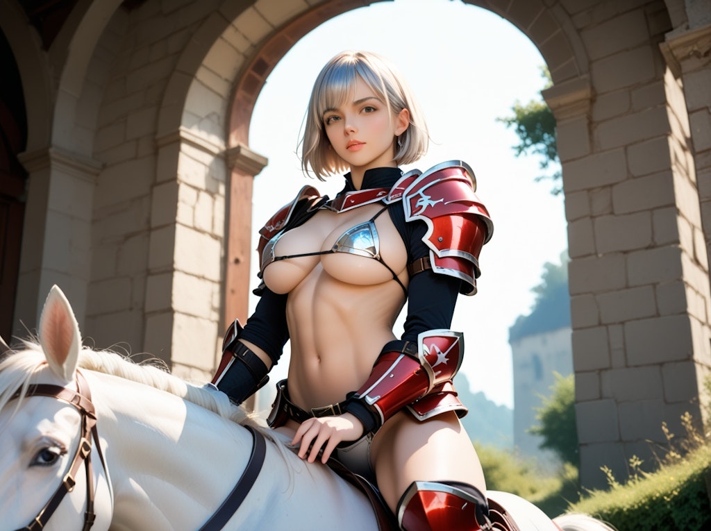 ビキニアーマー騎乗