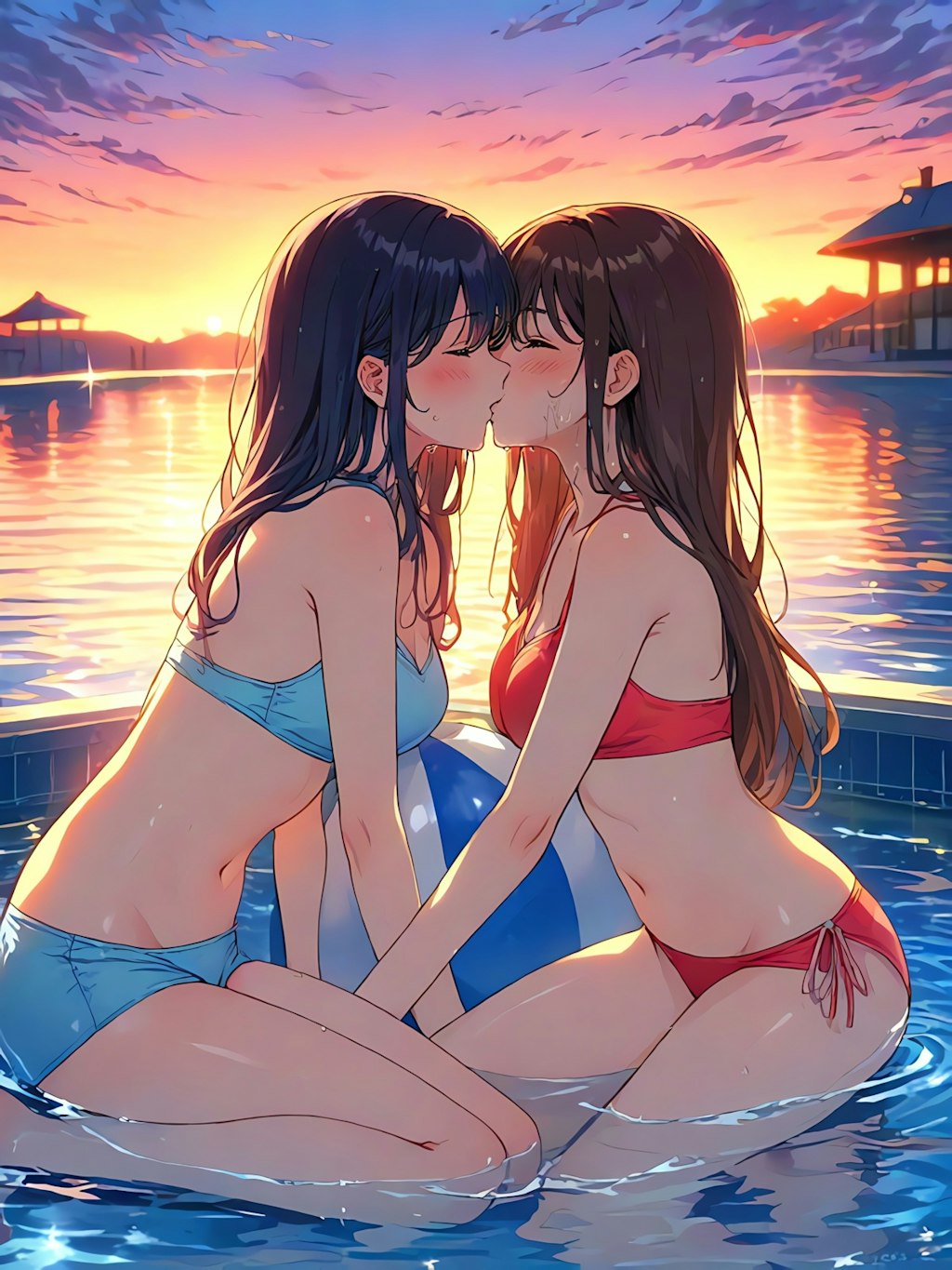 プールの百合💖