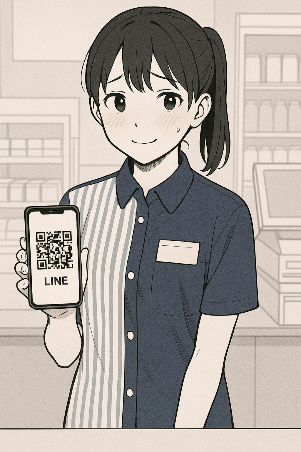 QRコードで求愛行動