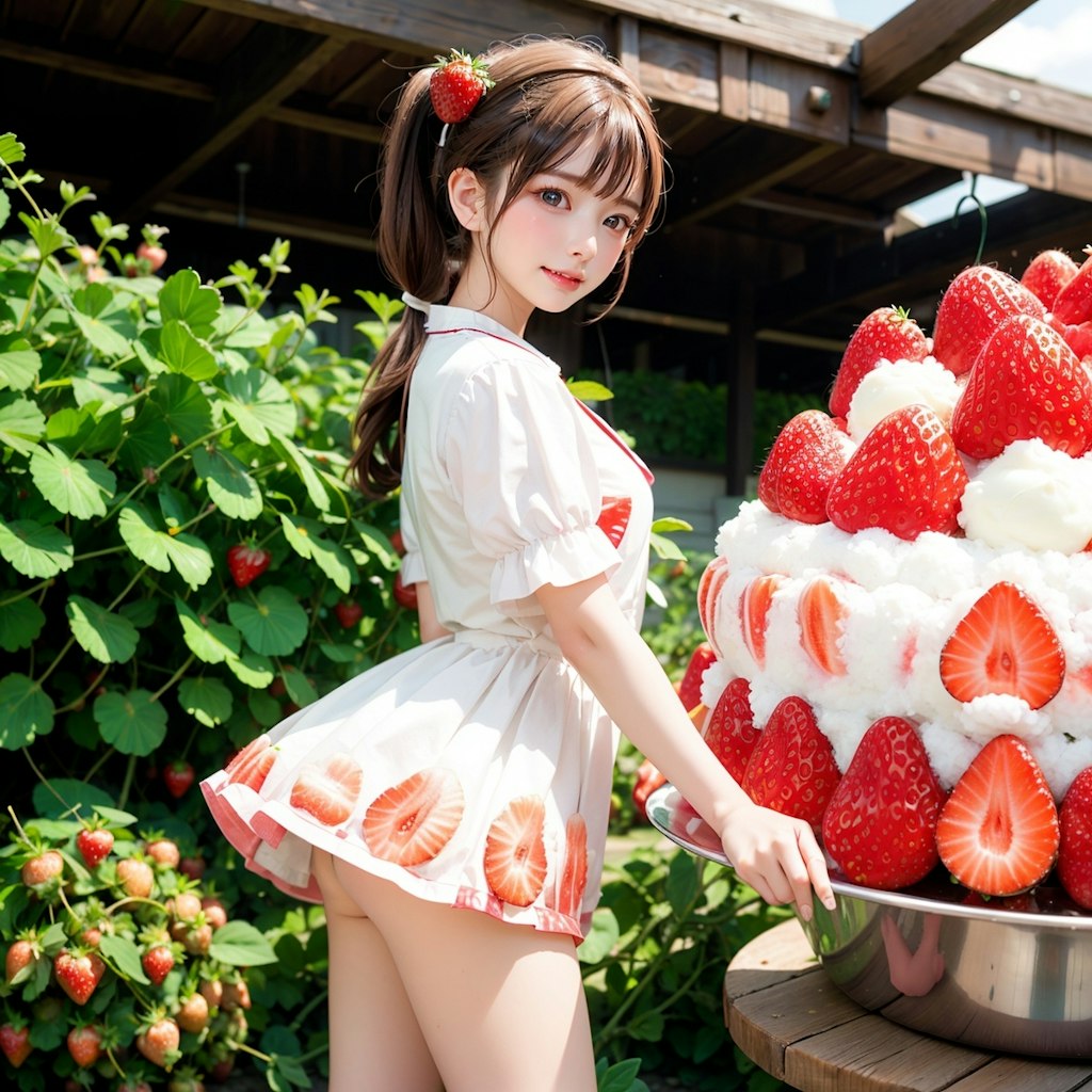 Strawberry Kakigori Girl