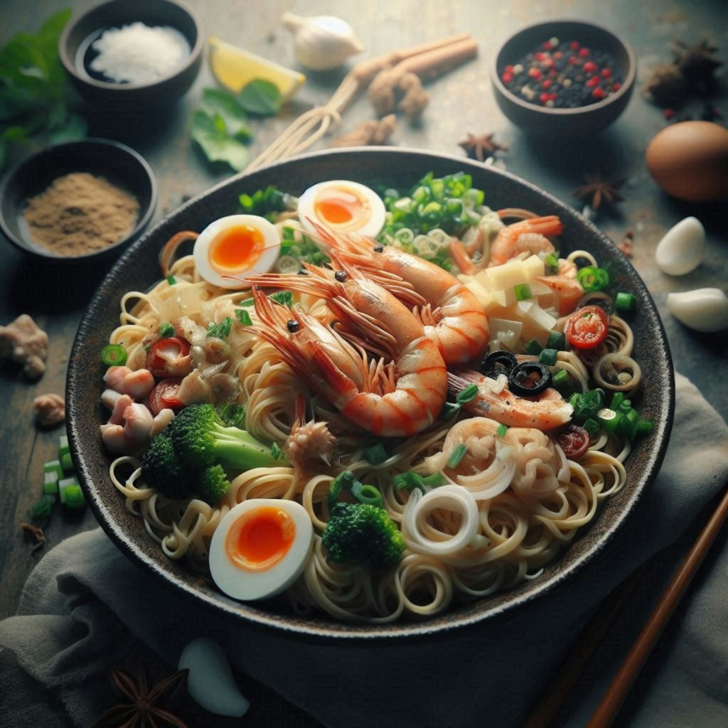 ごちゃごちゃseafood noodle