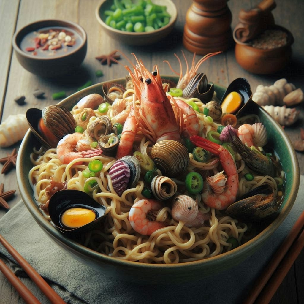 ごちゃごちゃseafood noodle