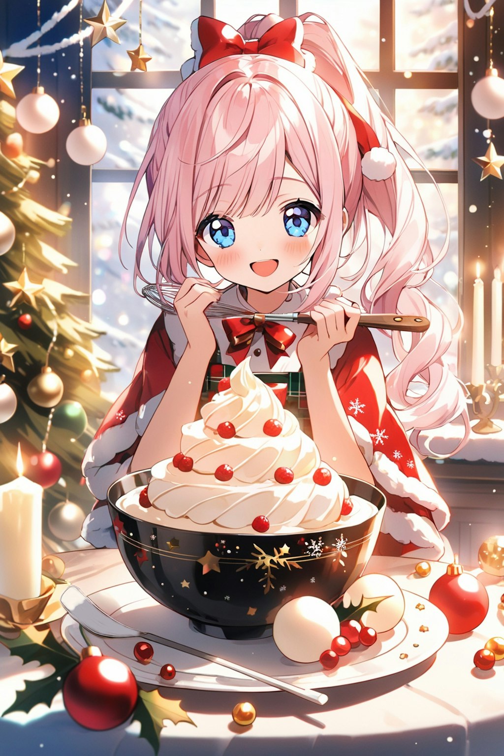 クリスマスケーキ作り