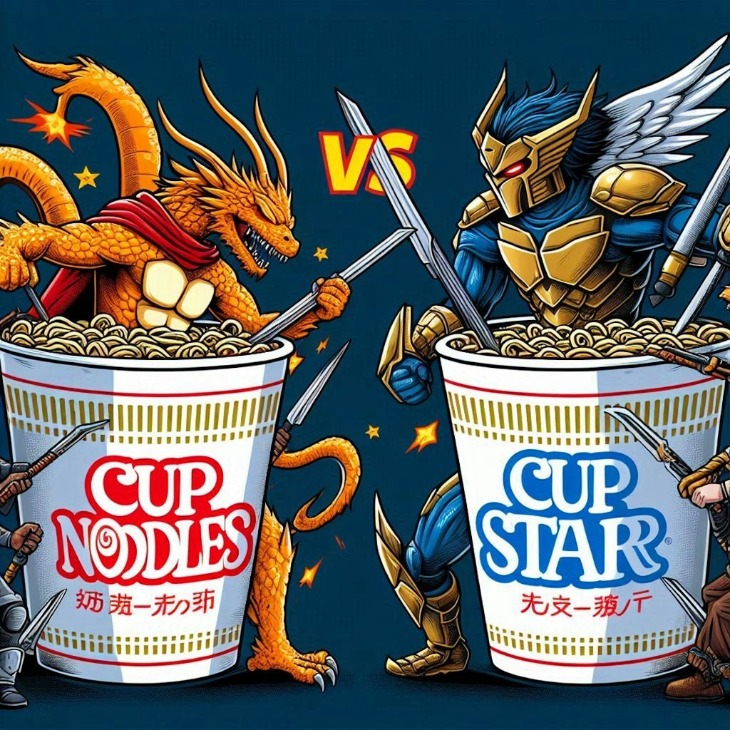 カップ麺の戦い？